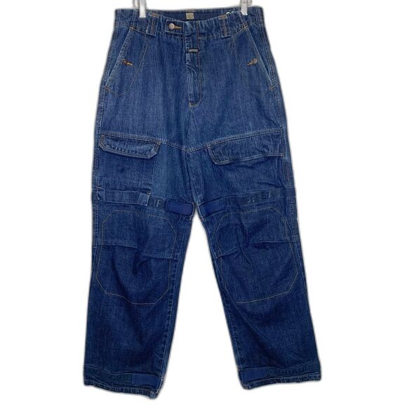 Marithe Francois Girbaud Jeans Tactical Baggy Cargo 34x32 - Picture 1 of 15